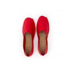 cousu main Espadrille rouge style d\u00e9contract\u00e9 Chaussures Sandales Espadrilles 