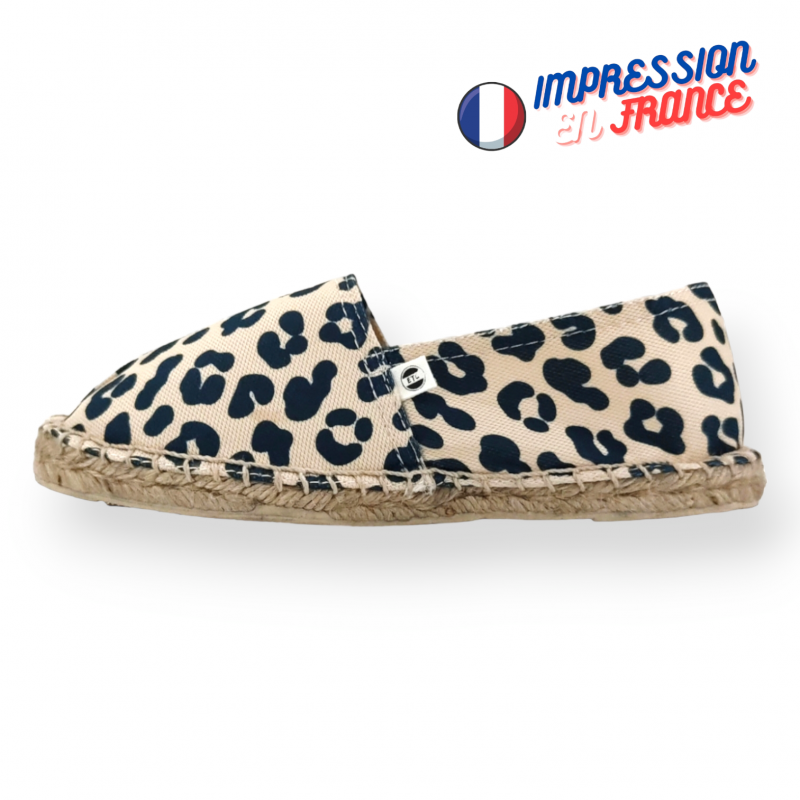 Espadrille imprimée Kiara Beige