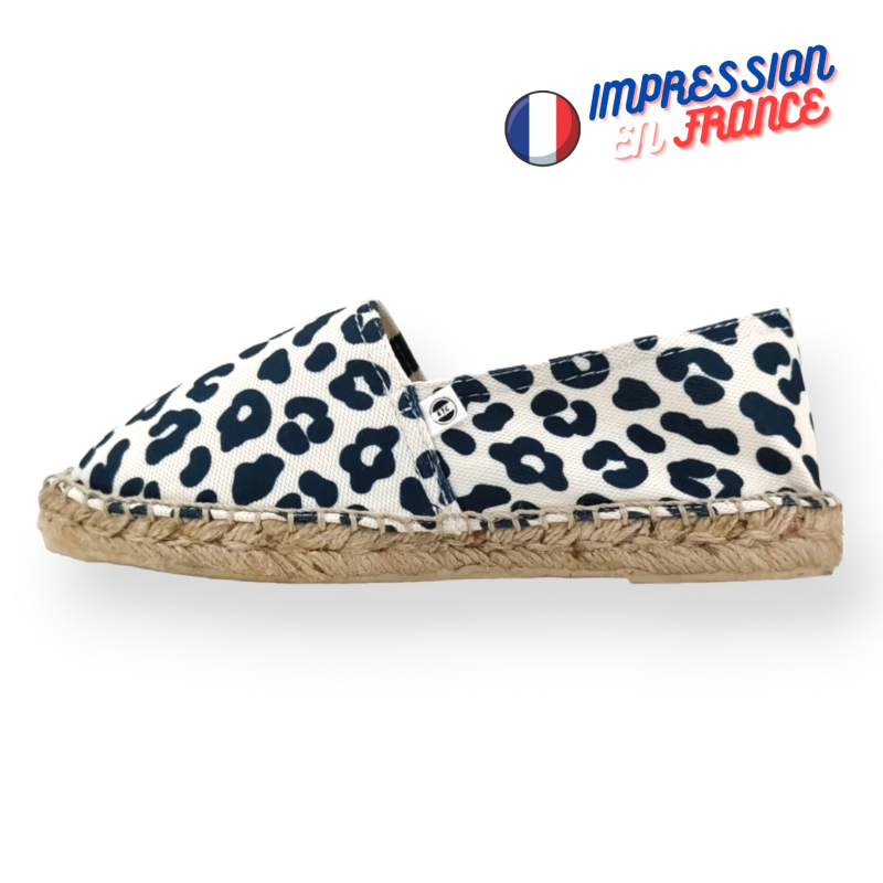 Espadrille imprimée Kiara Blanche