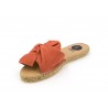Espadrille Bowtie Velours Brique